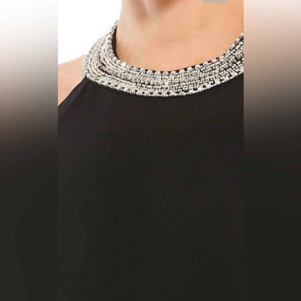Mac Duggal Black Halter Gown with Slit - Picture 3 of 16